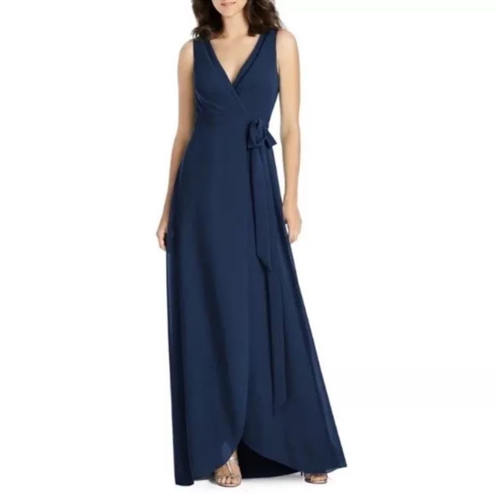NWT Jenny Packham Women's Wrap Gown Size 6 R Bridesmaid Dress jp1025
